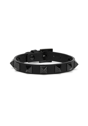 Valentino Garavani Rockstud Leather Bracelet - Black
