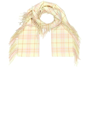 Burberry Vintage Check Scarf in Sherbet - Cream. Size all.