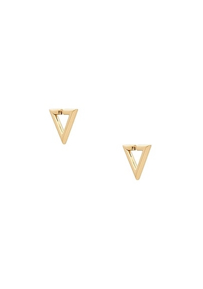 Valentino Garavani V Signature Earrings in Oro - Metallic Gold. Size all.