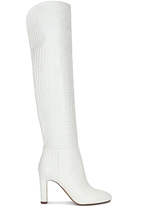 Gabriela Hearst Linda Over The Knee Boot in White - White. Size 36 (also in 37.5, 38, 41).