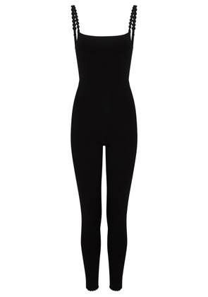 Victoria Beckham VB Body Stretch-knit Jumpsuit - Black - 12