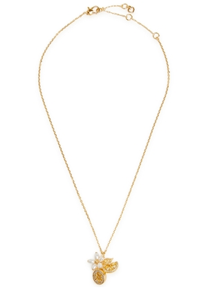 Kate Spade New York Fresh Squeeze Embellished Necklace - Gold - One Size