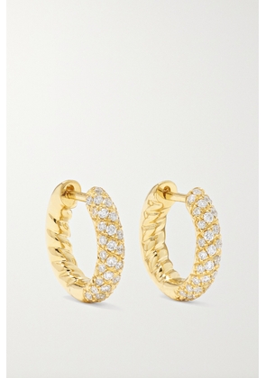 Anita Ko - Zoe 18-karat Gold Diamond Hoop Earrings - One size