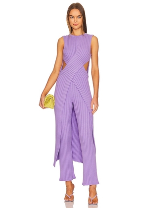 Ronny Kobo Nakia Knit Top in Lavender. Size XS.