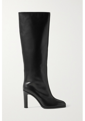 The Row - Paneled Leather Knee Boots - Black - IT36.5,IT37,IT37.5,IT38,IT38.5,IT39,IT39.5,IT40,IT42