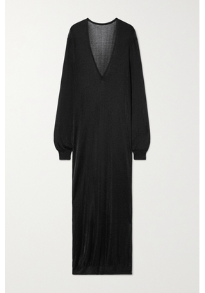Interior - The Croft Metallic Knit Maxi Dress - Black - x small,small,medium,large,x large