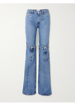 Coperni - Paneled Mid-rise Straight-leg Jeans - Blue - x small,small,medium,large,x large