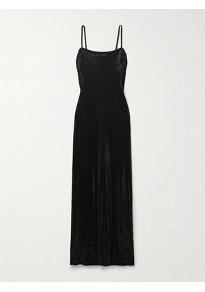Alexander Wang - Crystal-embellished Jersey Midi Dress - Black - x small,small,medium,large