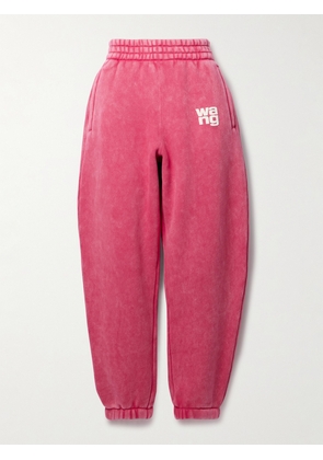 alexanderwang.t - Essential Cotton-blend Track Pants - Pink - x small,small,medium,large,x large