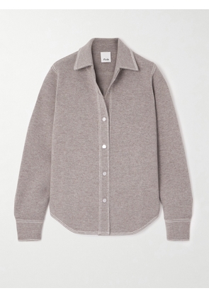 Allude - Wool And Cashmere-blend Shirt - Gray - x small,small,medium,large,x large