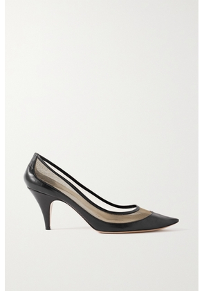 KHAITE - River Iconic Mesh And Leather Pumps - Black - IT36,IT36.5,IT37,IT37.5,IT38,IT38.5,IT39,IT39.5,IT40,IT41
