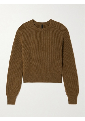 Petar Petrov - Crossover Ribbed Wool And Cashmere-blend Sweater - Green - x small,small,medium,large,x large