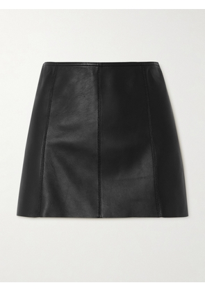 Petar Petrov - Paneled Leather Mini Skirt - Black - x small,small,medium,large