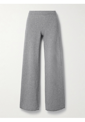 Baserange - Rim Recycled Cashmere And Wool-blend Flared Pants - Gray - x small,small,medium,large