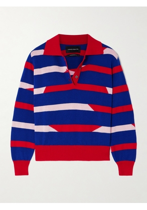Louisa Ballou - Cruise Striped Merino Wool Sweater - Blue - x small,small,medium,large,x large