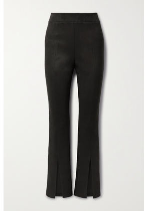 Commando - Faux Stretch-suede Straight-leg Pants - Black - x small,small,medium,large,x large