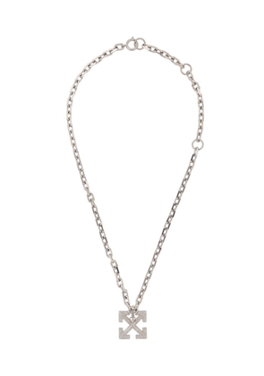 Off-White Arrow pendant necklace - METAL NO COLOR