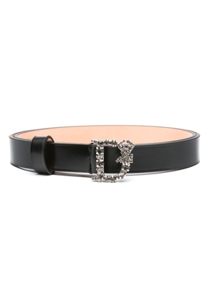 Dsquared2 crystal-embellished leather belt - Black