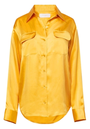 Equipment Signature silk shirt - Yellow