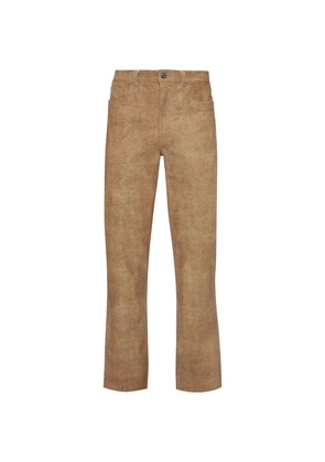Jw Anderson Leather Straight-Fit Trousers