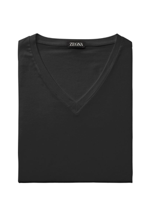 Zegna Cotton-Blend V-Neck T-Shirt