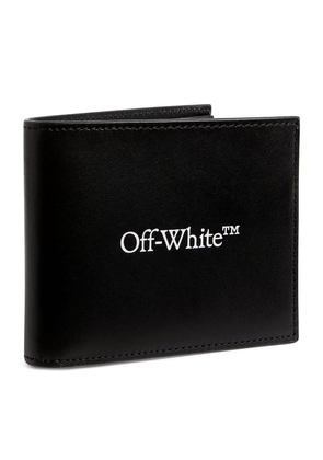 Off-White Leather Bookish Bifold Wallet
