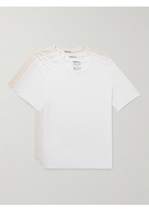 Maison Margiela - Three-Pack Organic Cotton-Jersey T-Shirt - Men - White - XS