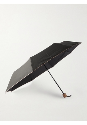 Paul Smith - Contrast-Tipped Wood-Handle Fold-Up Umbrella - Men - Black
