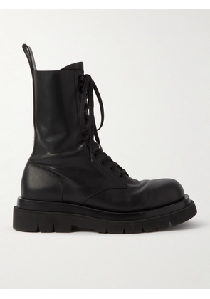Bottega Veneta - Leather Lace-Up Boots - Men - Black - EU 41