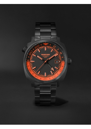 Bamford Watch Department - Automatic GMT 40mm Stainless Steel Watch, Ref. GMT ORANGE - Men - Black
