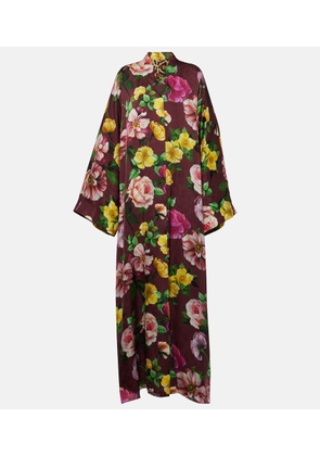 Dolce&Gabbana Printed silk maxi dress