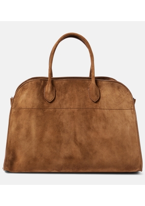 The Row Soft Margaux 15 suede tote bag