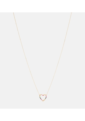 Roxanne First Heart 14kt gold necklace with sapphires
