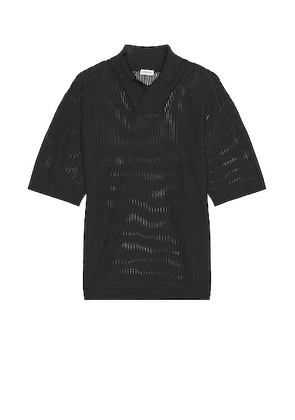 Burberry Short Sleeve Shirt in Onyx - Charcoal. Size L (also in M, S, XL/1X).