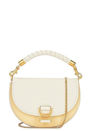 Chloe Marcie Chain Flap Bag in Misty Ivory - Yellow,Ivory. Size all.
