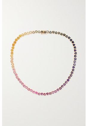 Emily P. Wheeler - I Heart Rainbows 18-karat Gold Sapphire Necklace - One size