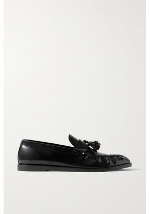 The Row - Tasseled Leather Loafers - Black - IT36,IT37,IT37.5,IT38,IT38.5,IT39,IT39.5,IT40,IT40.5,IT41,IT42