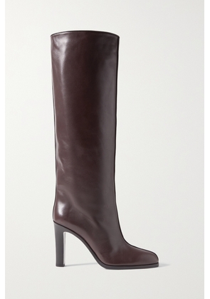 The Row - Paneled Leather Knee Boots - Brown - IT36,IT36.5,IT37,IT37.5,IT38,IT38.5,IT39,IT39.5,IT40,IT41,IT42