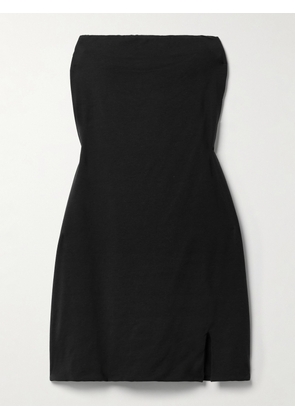 Skin - + Net Sustain Kayra Organic Pima Cotton-blend Jersey Mini Dress - Black - x small,small,medium,large,x large