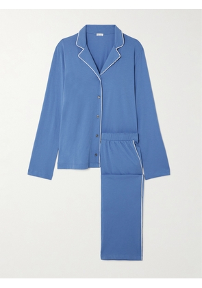 Skin - + Net Sustain Cayla Organic Pima Cotton-jersey Pajama Set - Blue - 0,1,2,3,4,5