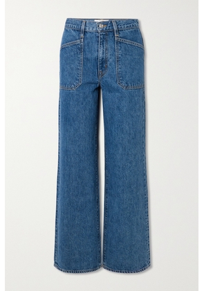 SLVRLAKE - + Net Sustain Grace Organic High-rise Wide-leg Jeans - Blue - 23,24,25,26,27,28,29,30,31,32