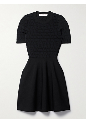 Valentino Garavani - Jacquard-knit Mini Dress - Black - x small,small,medium,large,x large