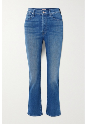 Mother - + Net Sustain Hiker Hover Cropped High-rise Straight-leg Jeans - Blue - 23,24,25,26,27,28,29,30,31,32