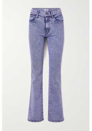 Mother - + Net Sustain The Desperado Heel High-rise Flared Jeans - Purple - 23,24,25,26,27,28,29,30,31,32