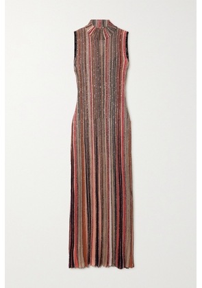 Missoni - Sequin-embellished Striped Metallic Ribbed-knit Maxi Dress - Multi - IT36,IT38,IT40,IT42,IT44,IT46,IT48,IT50