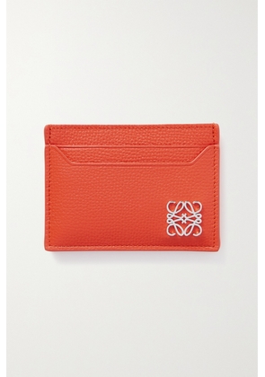 Loewe - Embellished Textured-leather Cardholder - Orange - One size