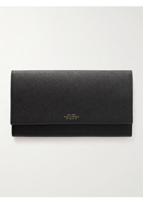 Smythson - Marshall Textured-leather Travel Wallet - Black - One size