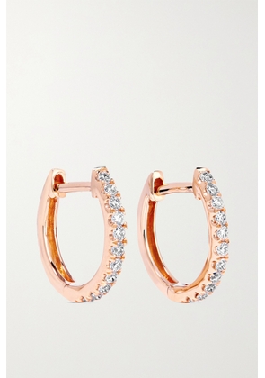 Anita Ko - Huggies 18-karat Rose Gold Diamond Earrings - One size