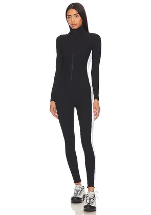YEAR OF OURS Thermal Ski Onesie in Black. Size M, S, XL, XS.
