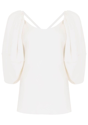 Gloria Coelho Henrique VIII crepe blouse - White